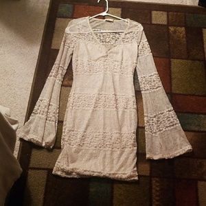 Pretty cream gold glitter dress Arden b